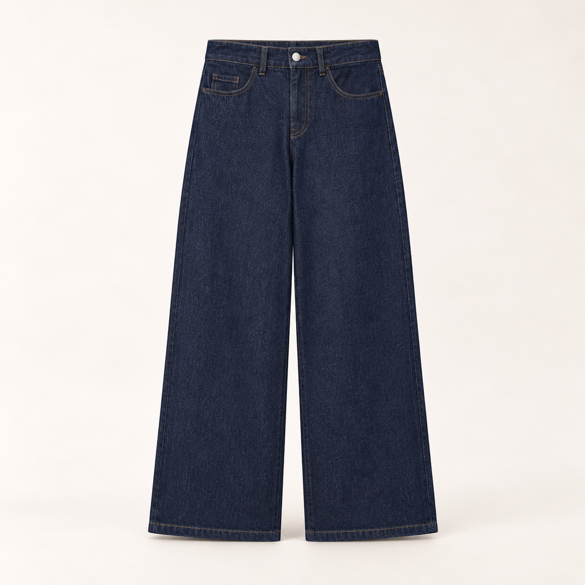 The Valen Wide-Leg Jean in Dark Indigo, front view