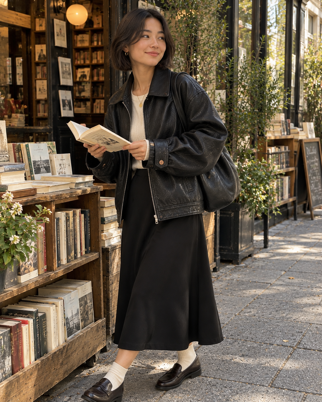 The Valen Leather Jacket editorial styling inspiration, look 4
