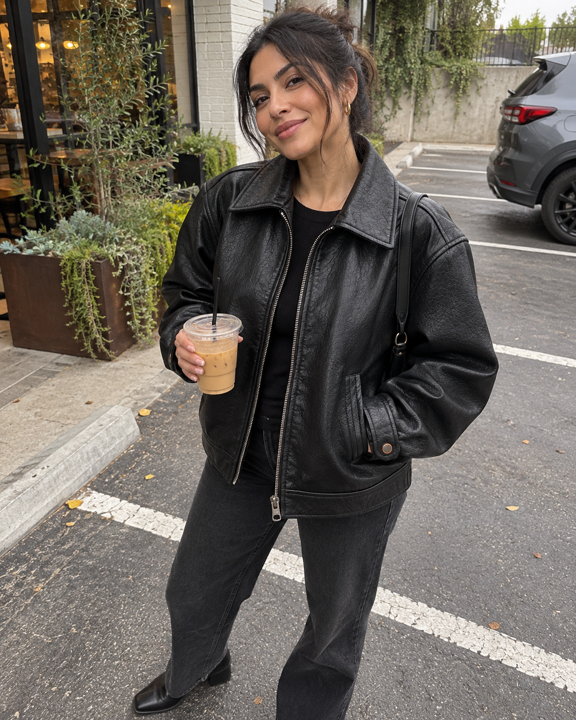 The Valen Leather Jacket editorial styling inspiration, look 5
