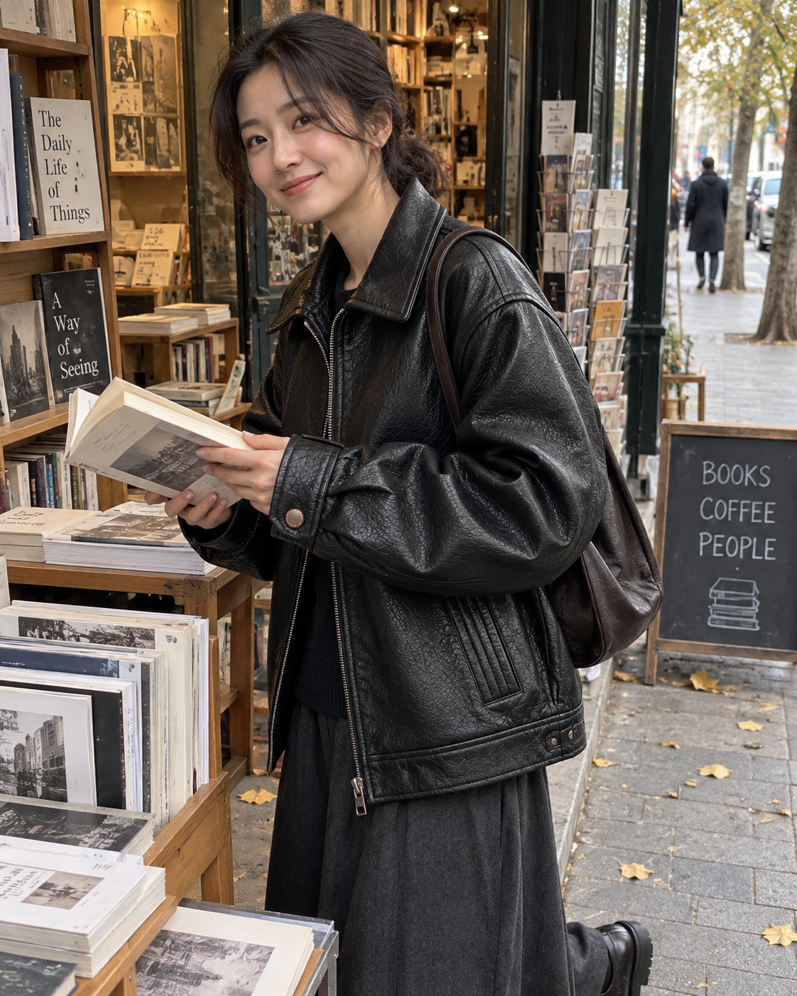 The Valen Leather Jacket editorial styling inspiration, look 8