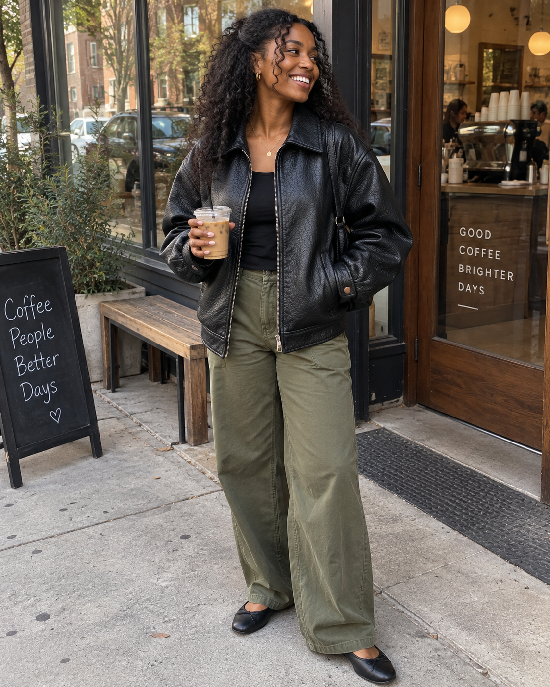 The Valen Leather Jacket editorial styling inspiration, look 9